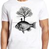 Fishing Fisherman Funny Fish Sea Bream Bass Tree Cool Gift Tee T Shirt PU27