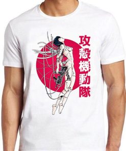 Ghost In The Shell Japanese Sun Meme Gamer Cool Cult Movie Music Gift Tee T Shirt PU27