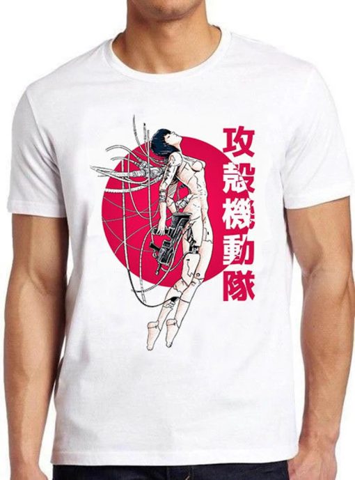 Ghost In The Shell Japanese Sun Meme Gamer Cool Cult Movie Music Gift Tee T Shirt PU27