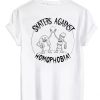 Skaters Against Homophobia T-shirt – Back PU27