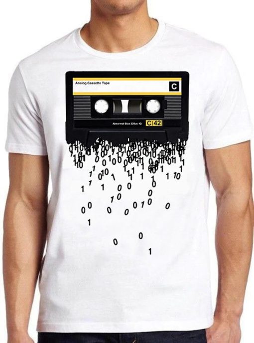 The Death Of The Cassette Tape Funny Analog Digital Top Gift Tee T Shirt PU27