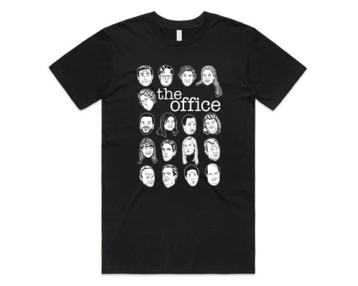 The US Office Character Faces T-shirt PU27