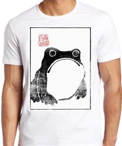 Unimpressed Frog Japanese Art Birthday Best Gift Tee Top T Shirt PU27