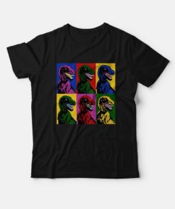 Jurassic Park Dinosaur Pop Art T-Shirt PU27