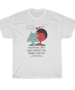 Mountain Boy Loves Sunrise Girl Japan Forever T-shirt PU27