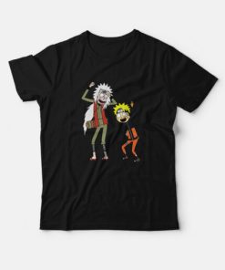 Rick and Morty Naruto and Jiraiya T-shirt PU27