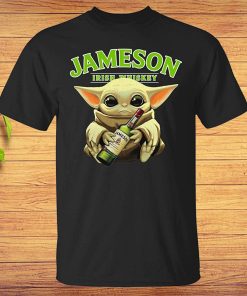 Baby Yoda Hug Jameson Irish Whiskey T-Shirt AA