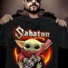 Baby Yoda Star Wars Hugs Sabaton T Shirt AA
