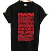 Eminem Albums List T-shirt AA