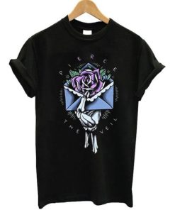 Pierce The Veil Rose Letter T-Shirt AA