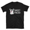 Sheet Faced Funny Ghost Halloweeen T-shirt AA