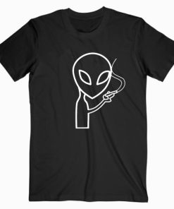 Smoking Alien T-shirt AA