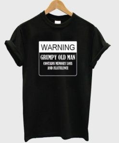 Warning Grumpy Old Man T-shirt AA