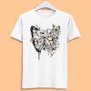 Butterfly Flowers T Shirt AA