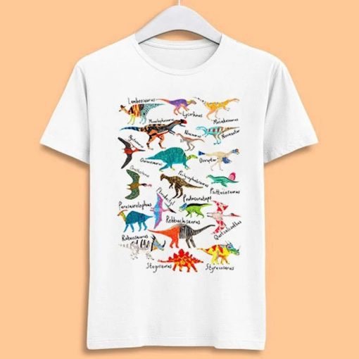 Dinosaurs Names T Shirt AA
