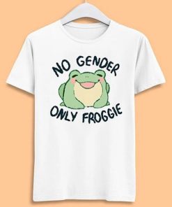 No Gender Only Froggie Frog Gay LGBT Pride Proud Meme Gift Funny Tee AA