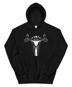 Uterus Shows Middle Finger Feminist Pro Choice Womens Rights Hoodie