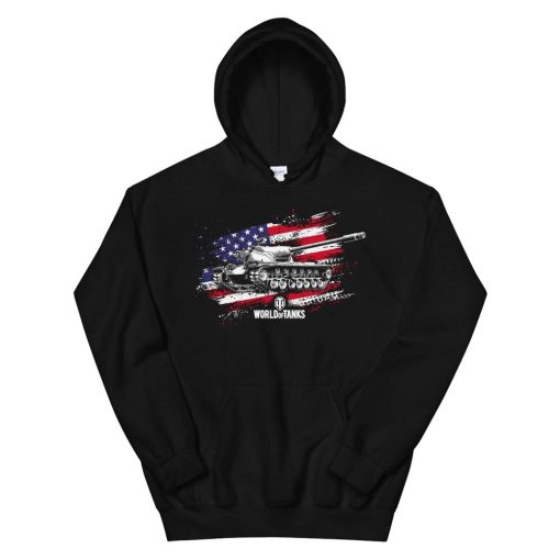 World Of Tanks Red White And Blueand A T57 Heavy Tank Hoodie