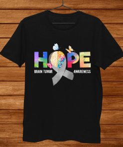 Hope Brain Tumor Awareness Gift Brain Tumor Survivor Shirt AA