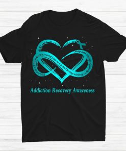 I Wear Teal For Addiction Recovery Awareness Warrior Shirt