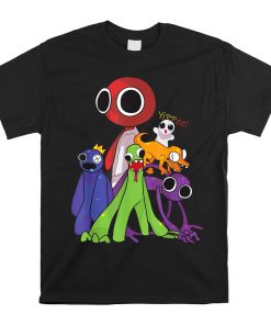 Rainbow Friends Blue Red Orange Green Shirt AA