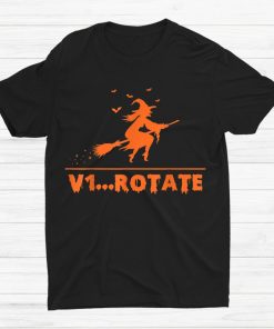 Witch Pilot Taking Off Broom V1 Rotate Shirt