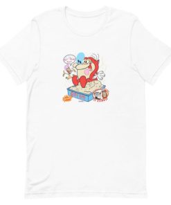 Ren And Stimpy Gritty Kitty Single Stitch Short-Sleeve Unisex T-Shirt AA