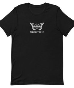 Yours Truly Rhinestone Butterfly Short-Sleeve Unisex T-Shirt AA