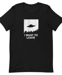 i want to leave Short-Sleeve Unisex T-Shirt AA