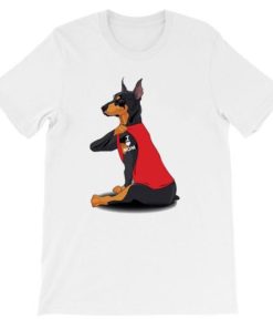 Doberman Tattoo I Heart Mom Shirt AA