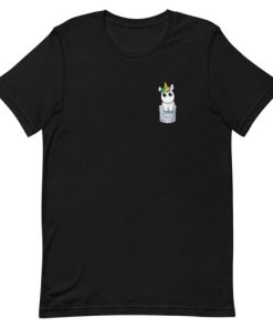 Funny Unicorn Pocket Short-Sleeve Unisex T-Shirt AA