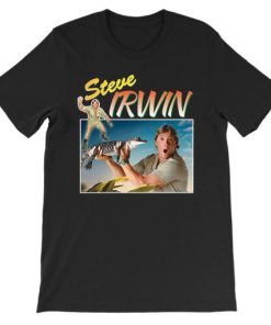 Vintage Crocodile Hunter Crikey TV Show Steve Irwin Shirt AA