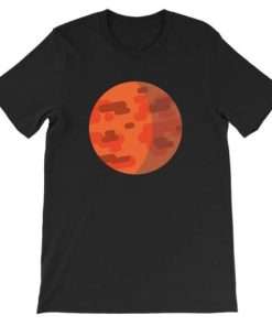 Planet Mars Cartoon Kurzgesagt Merch T shirt AA
