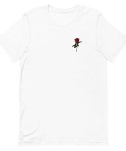 Small Red Rose Short-Sleeve Unisex T-Shirt AA