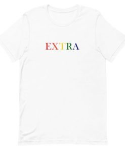 Extra Rainbow Short-Sleeve Unisex T-Shirt AA