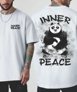 Inner Peace Panda T Shirt TWOSIDE