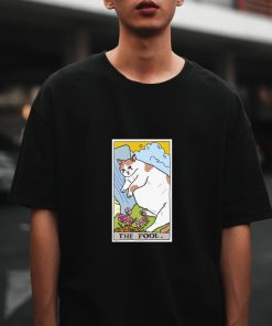 Sad Cat Meme The Fool Tarot T-shirt