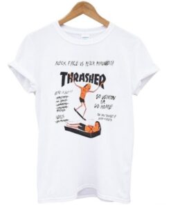 thrasher magazine neck face vs peter ramondetta t-shirt